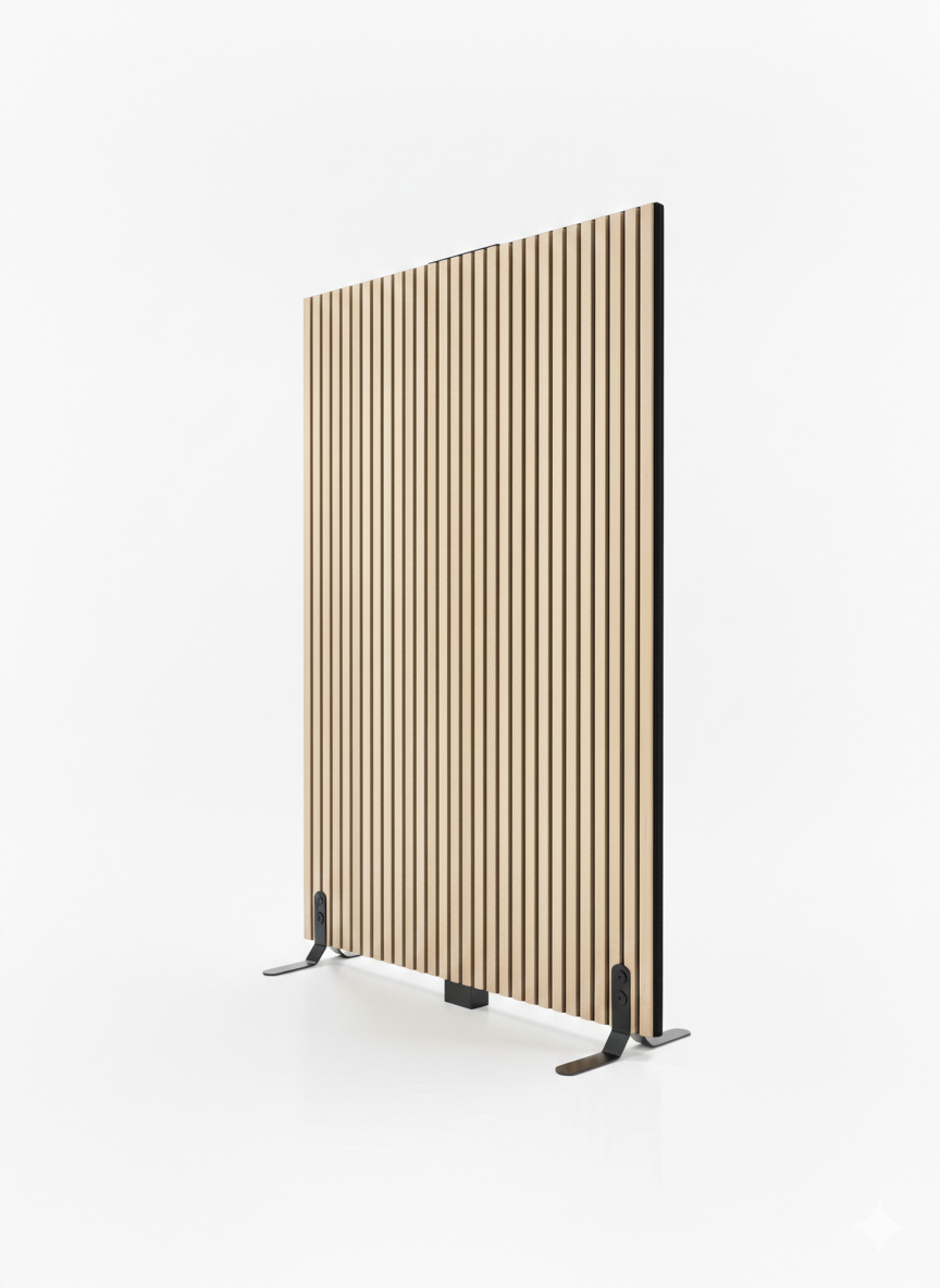 Trennwand aus Eiche – 180x112 cm