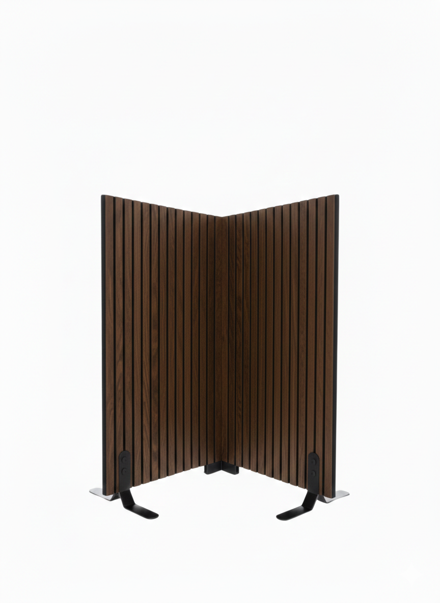 Trennwand aus geräucherte Eiche – 125x112 cm