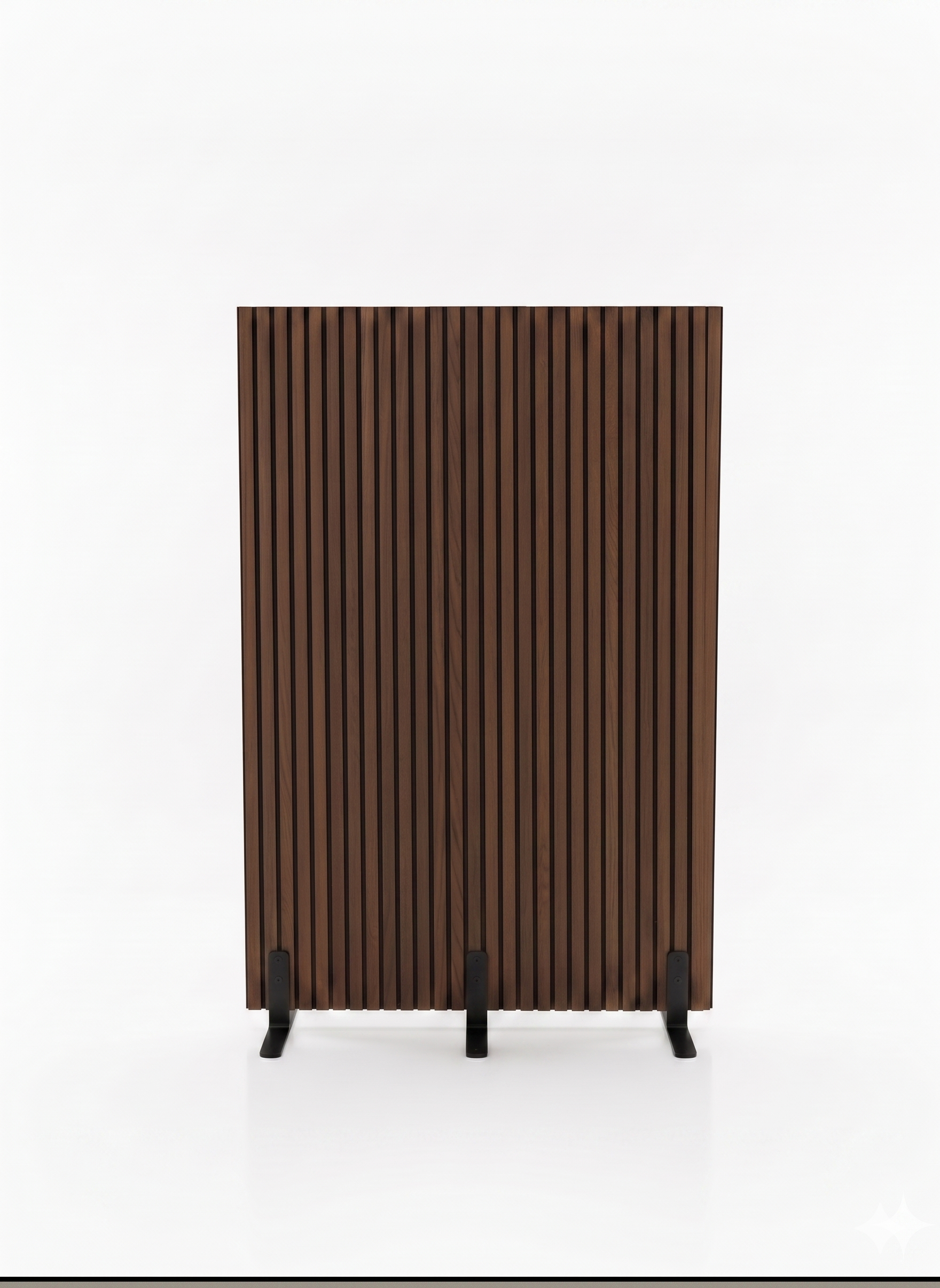 Trennwand aus geräucherte Eiche – 125x112 cm