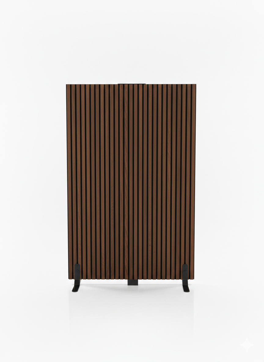Trennwand aus geräucherte Eiche – 180x112 cm