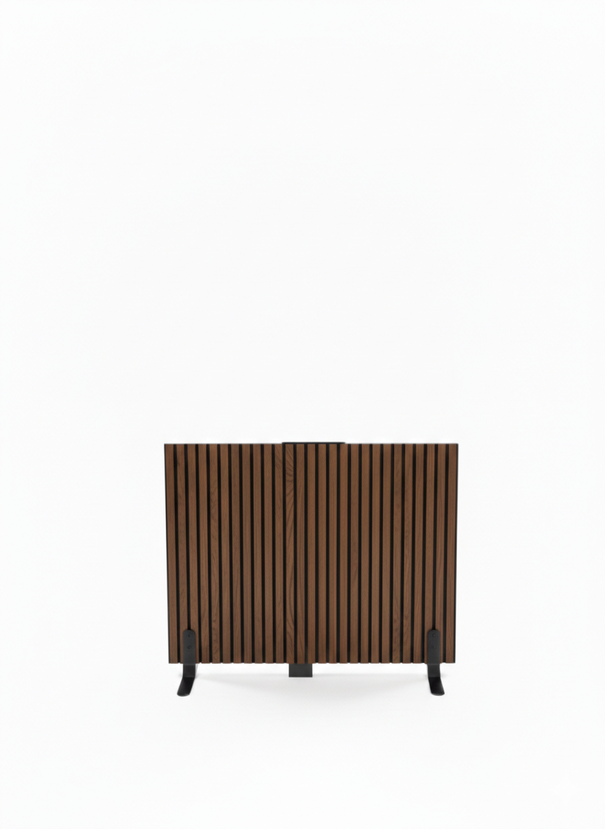 Trennwand aus geräucherte Eiche – 100x112cm